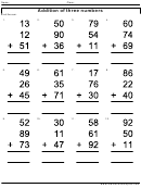 Addition Of Three Numbers