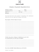 Employee Ergonomic Requisition Form