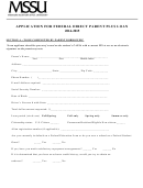 Application For Federal Direct Parent Plus Loan