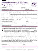 Federal Direct Parent Plus Loan Request Form