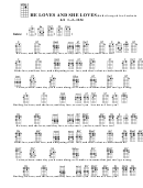 He Loves And She Loves (Bar) - George & Ira Gershwin Chord Chart Printable pdf