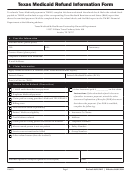 Texas Medicaid Refund Information Form