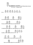 Harbor Lights - Hugh Williams/jimmy Kennedy Chord Chart