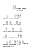 Happy Trails Chord Chart