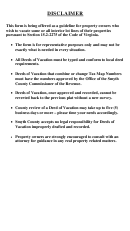 This Deed Of Vacation Printable pdf