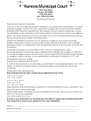 Kenova Municipal Court Application Form