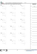Division Relative To Multiplication Fractions Worksheet