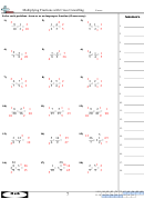 Multiplying Fractions With Cross Cancelling Worksheet