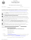 Mve-64c - Cdl Medical Self-certification Form