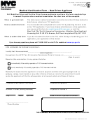 Medical Certification Form - New Driver Applicant