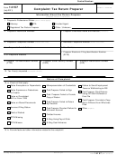 Fillable Form 14157 - Complaint: Tax Return Preparer Printable pdf