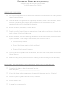 Fillable Funeral Checklist Template (Generic) Printable pdf