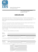 Irs Complaint Form