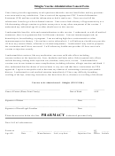Shingles Vaccine Administration Consent Form