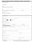 Parent /guardian Consent And Emergency Medical Release Form