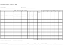 Personal Property Inventory Form