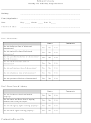 Monthly Fire And Safety Inspection Form