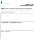 Performance Review Employee Self-assessment Form