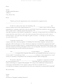 Request For Funds Letter Template