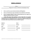 Sworn Affidavit Form (sample)