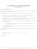 Access, Opportunity, & Success Release Of Information Form