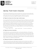 Identity Theft Victim Checklist Printable pdf