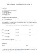 Sample Company Signature Authorization Letter