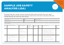 Job Safety Analysis Sample