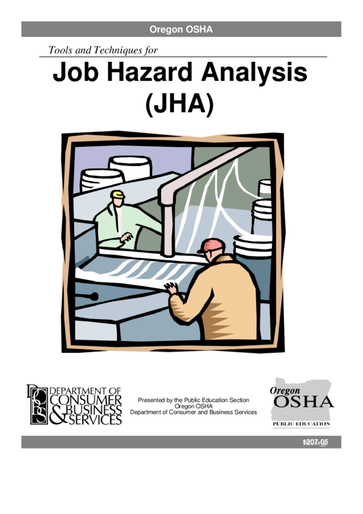 Job Hazard Analysis Printable pdf