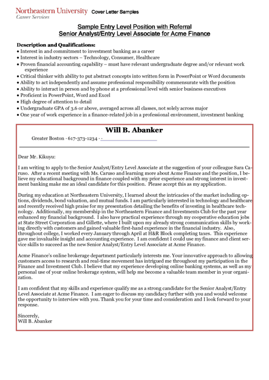 Sample Analyst/entry Level Associate Cv Printable pdf