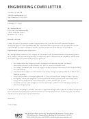 Engineering Cover Letter