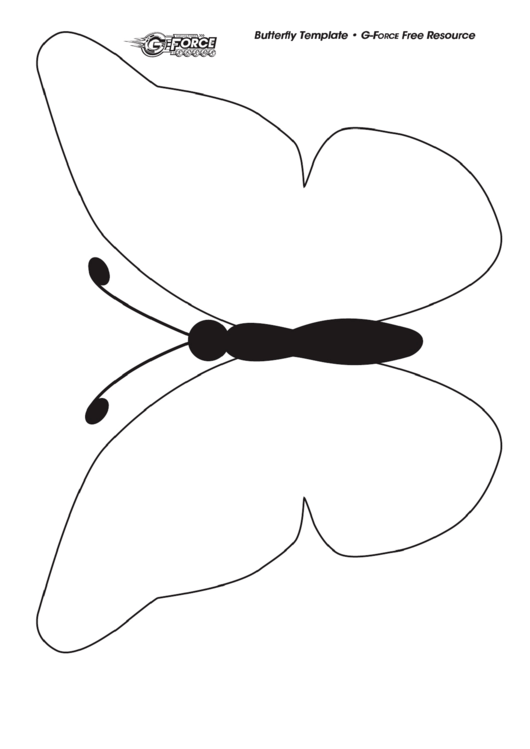Butterfly Template Printable pdf