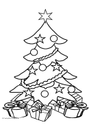 Christmas Tree Coloring Sheet