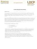 Ldcp Leadership Self-assessment Form