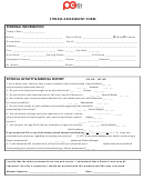 Pg Fit Fitness Assessment Form