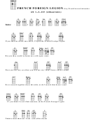 French Foreign Legion - Guy Wood/aaron Schroeder Chord Chart