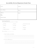 Accessibility Services Department Intake Form