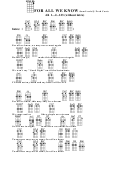 For All We Know - Sam Lewis/j. Fred Coots Chord Chart