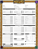 Changeling The Dreaming Character Sheet