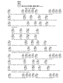 Eleanor Rigby(Bar) Chord Chart Printable pdf
