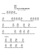 Eleanor Rigby Chord Chart
