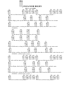 Eleanor Rigby-Am Chord Chart Printable pdf
