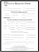 Leave Request Form - Ranger College