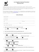 Los Angeles Universal Preschool Interest Form