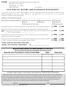 Rental Income And Expenses Worksheet