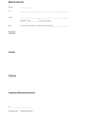 Memorandum Template - Amvets