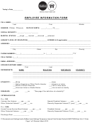 Employee Information Form - People Incorporated