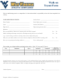 Ncaa Walk-on Tryout Form - West Virginia Athletic Compliance