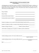Employee Drug Testing Report Form