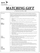 Sprint Foundation Matching Gift Program